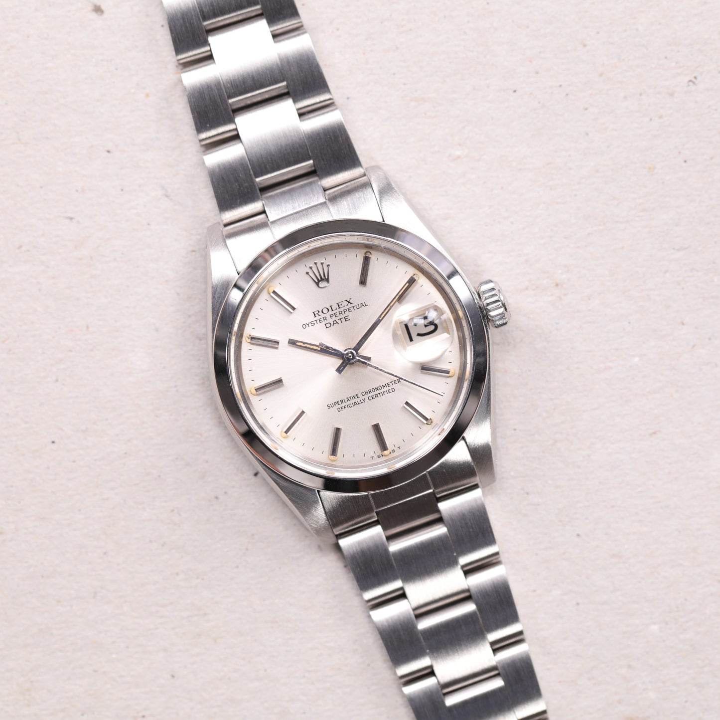 Rolex 1500 | 34 mm | 1981 | Cadran argent | Acier
