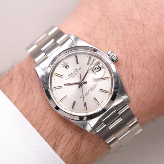 Rolex 1500 | 34 mm | 1981 | Cadran argent | Acier
