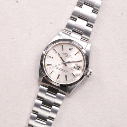 Rolex 1500 | 34 mm | 1981 | Cadran argent | Acier