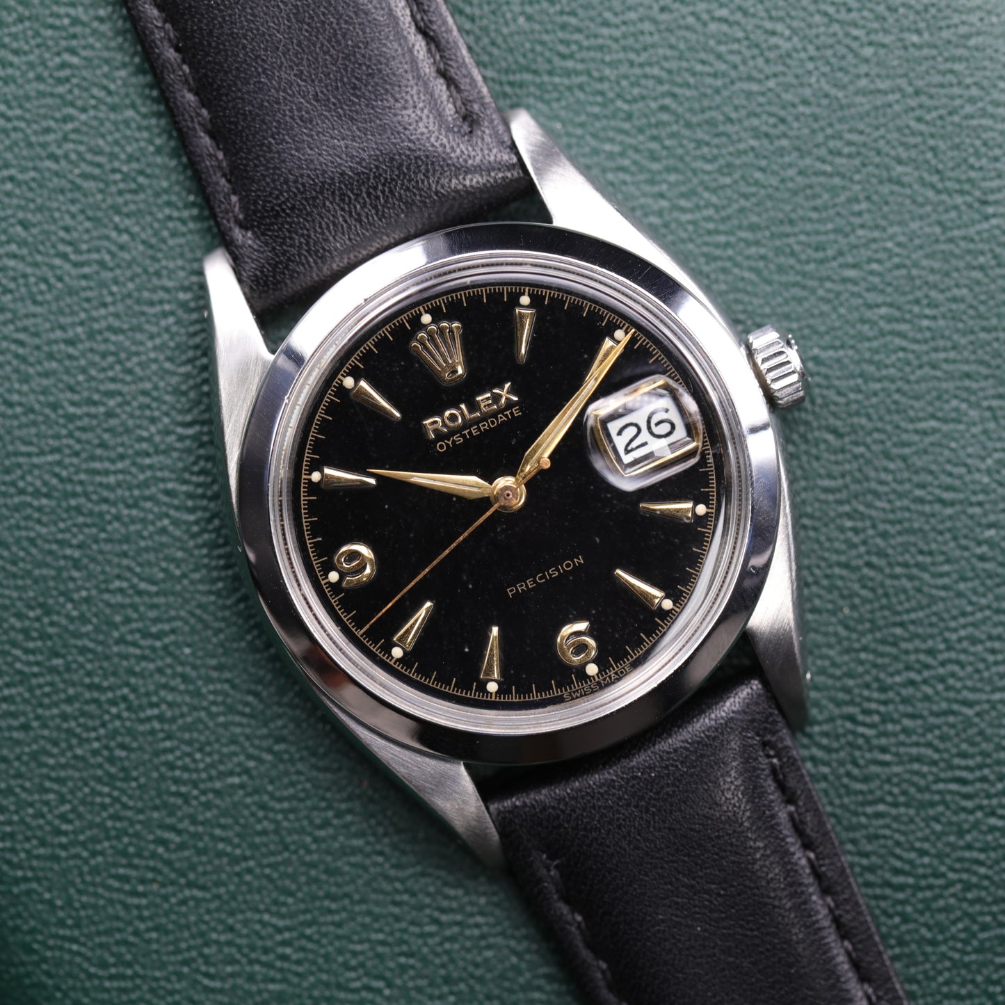 Rolex 6494 | 34 mm | 1956 | Cadran noir | Acier