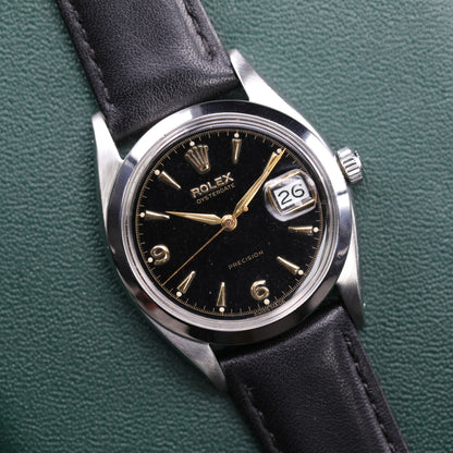Rolex 6494 | 34 mm | 1956 | Cadran noir | Acier