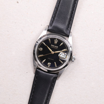 Rolex 6494 | 34 mm | 1956 | Cadran noir | Acier