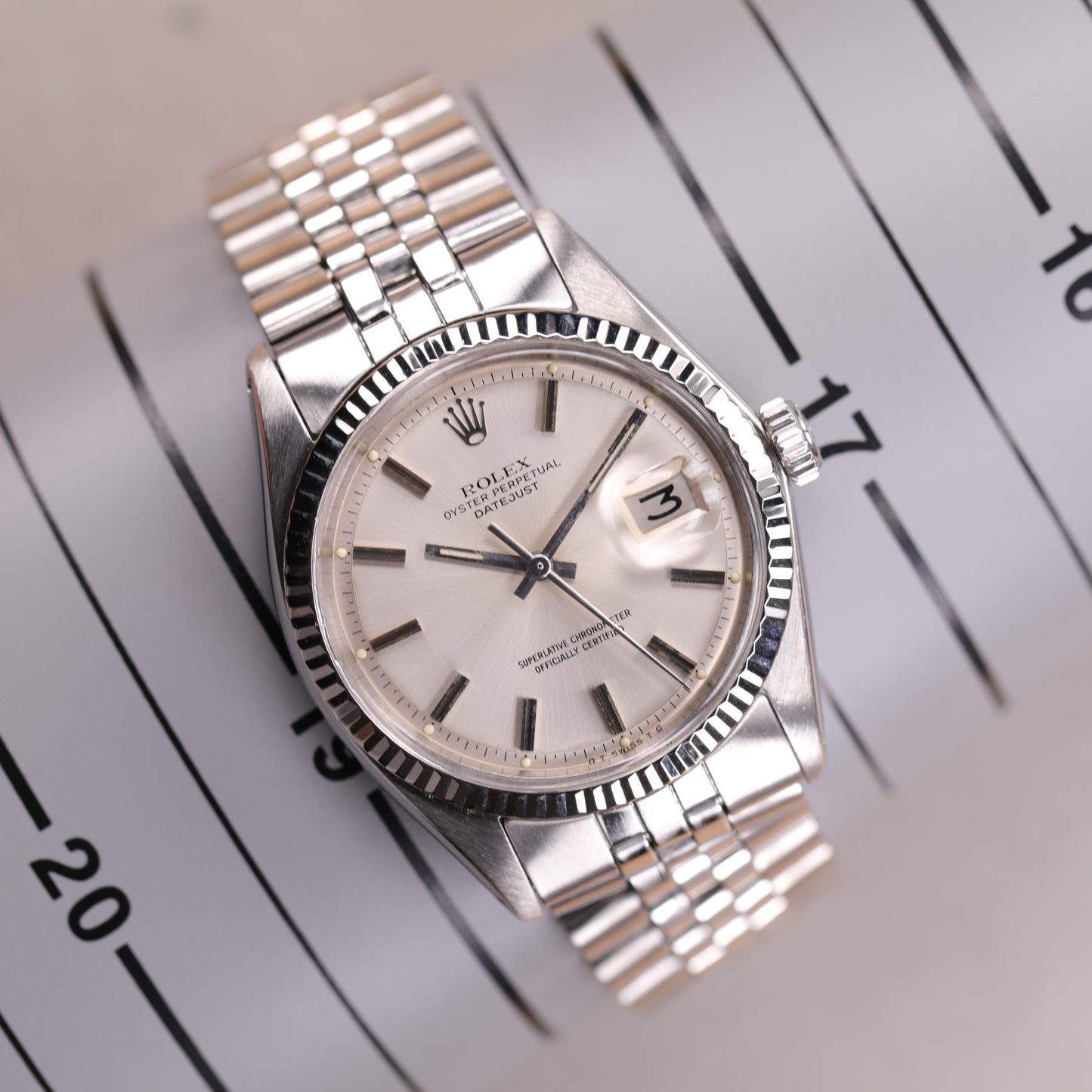 Rolex 1601 | 36 mm | 1973 | Cadran SIGMA argent | Acier