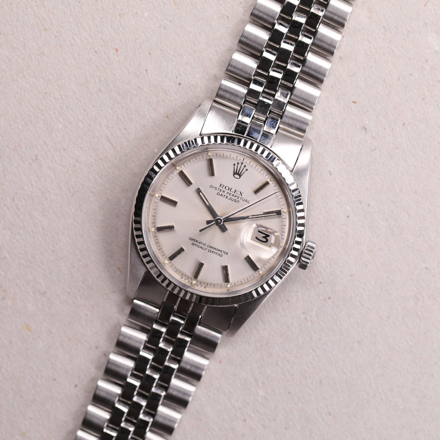 Rolex 1601 | 36 mm | 1973 | Cadran SIGMA argent | Acier