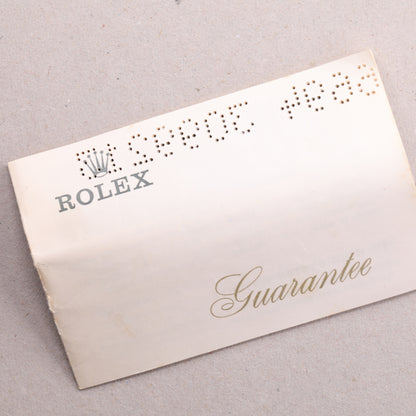 Rolex 6694 | 34mm | 1972 | Cadran argent | Boite & Papiers | Acier