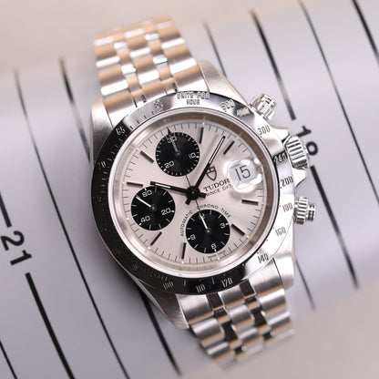 Tudor Prince 79280 | 40 mm | 2002 | Cadran argent | Acier