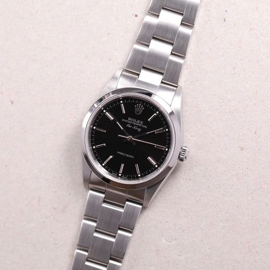 Rolex 14000 | 34 mm | 1998 | Cadran noir | Acier