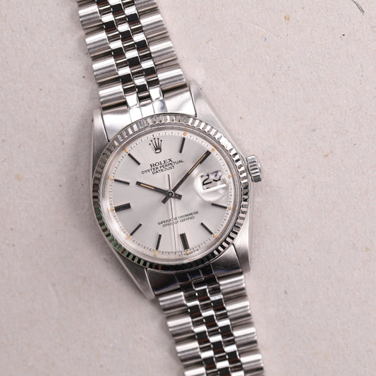 Rolex 1601 | 36 mm | 1975 | Cadran SIGMA argent | Or / Acier
