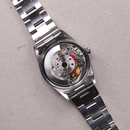 Rolex 15210 | 34 mm | 1995 | Cadran bleu | Écrin Rolex | Acier
