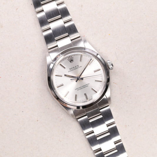 Rolex 1002 | 34 mm | 1986 | Cadran argent | Acier