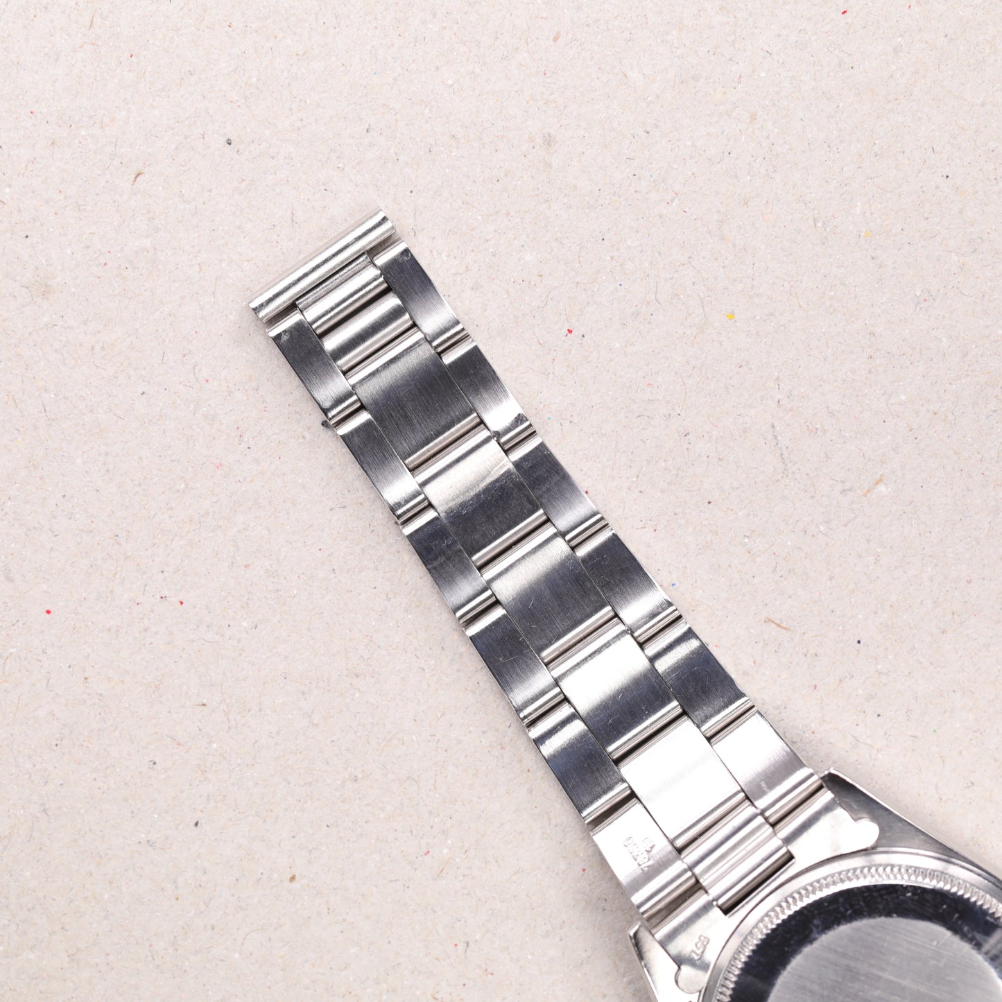Rolex 14000 | 34 mm | 1999 | Cadran rose | Écrin Rolex | Acier