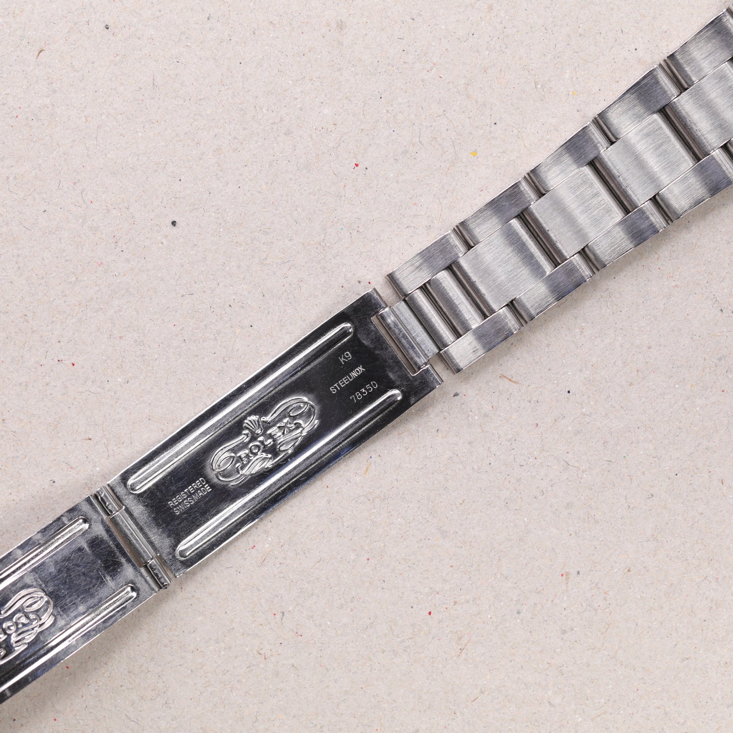 Rolex 14000 | 34 mm | 1999 | Cadran rose | Écrin Rolex | Acier