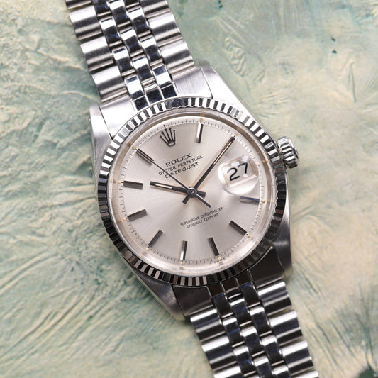 Rolex 1601 | 36 mm | 1971 | Cadran argent | Acier