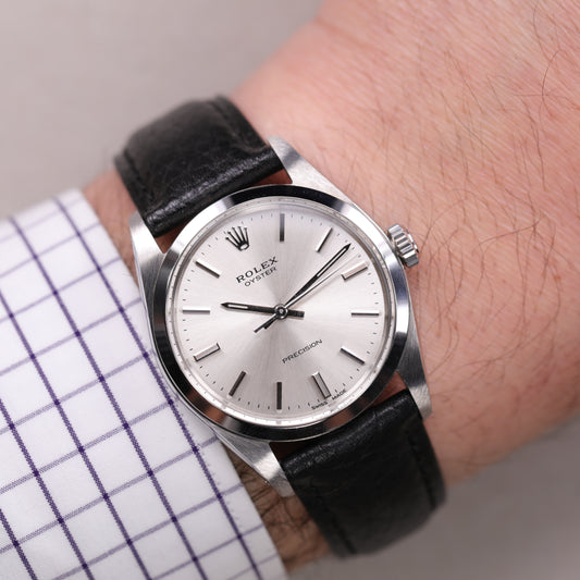 Rolex 6426 | 34 mm | 1977 | Cadran argent | Révision Rolex | Acier