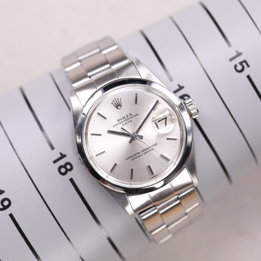 Rolex 1500 | 34 mm | 1970 | Cadran argent "No Lume" | Acier