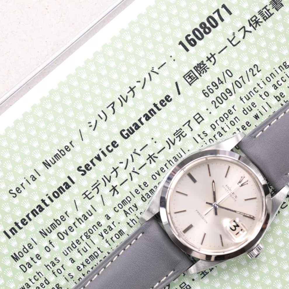 Rolex Oysterdate Precision - Révision Rolex - 6694